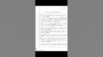 French Revolution | Class 9 History handwritten notes | NCERT | CBSE | BSEB | State board | #shorts