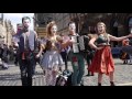 Street Theatre on Royal Mile during Edinburgh Festival Fringe in 2015