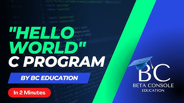 "Hello World" C Program in just 2 minutes!!