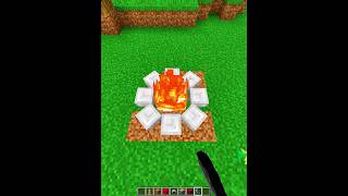 Minecraft Realistic Campfire ⛺️ 🔥 #minecraft