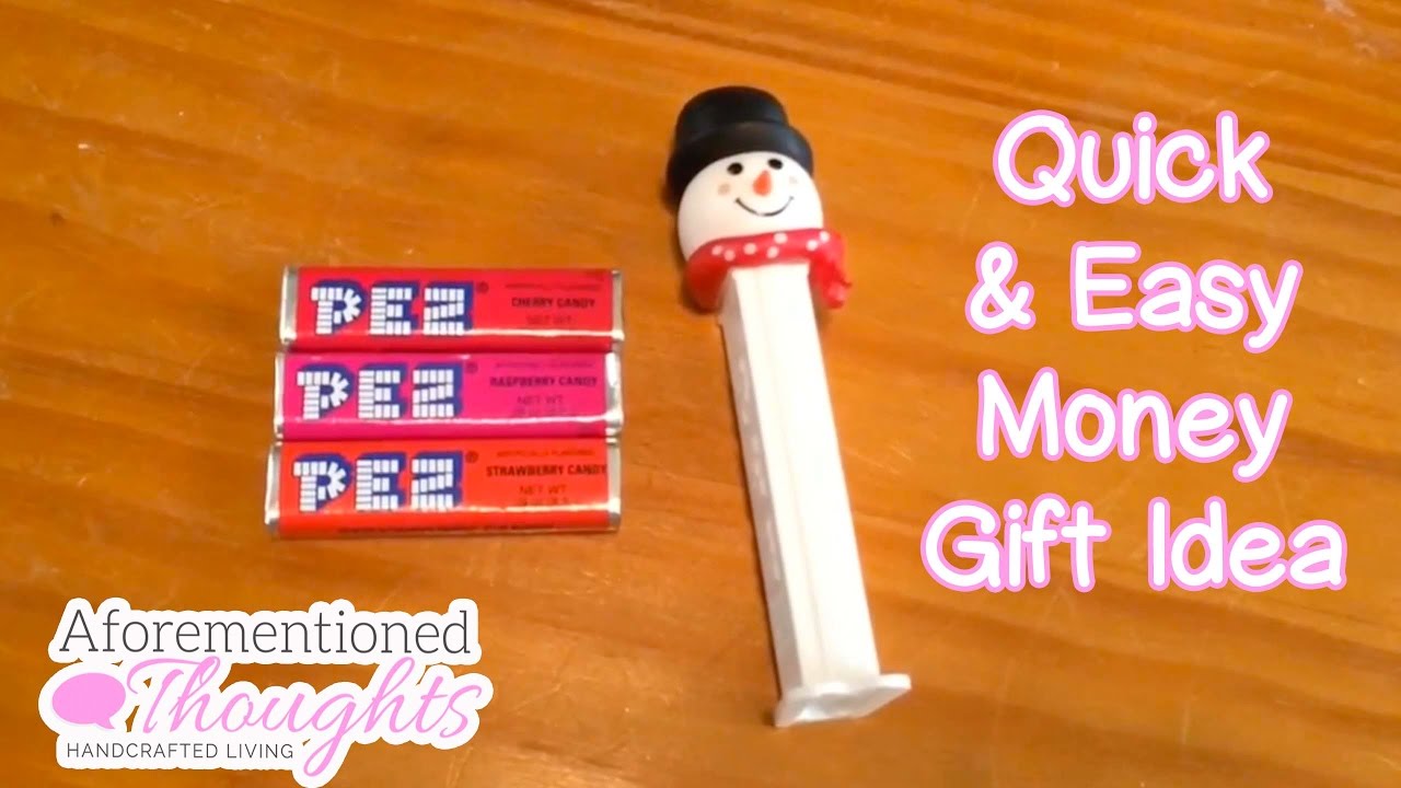 Quick and Easy Last Minute Money Gift Idea for Christmas - Aforementioned Thoughts