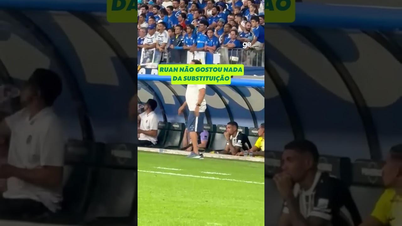 RUAN NÃO GOSTOU DE SER SUBSTITUÍDO ⁣| #shorts | ge.globo