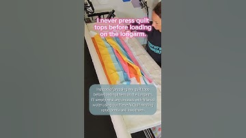 I never press my quilt tops before loading on the longarm.