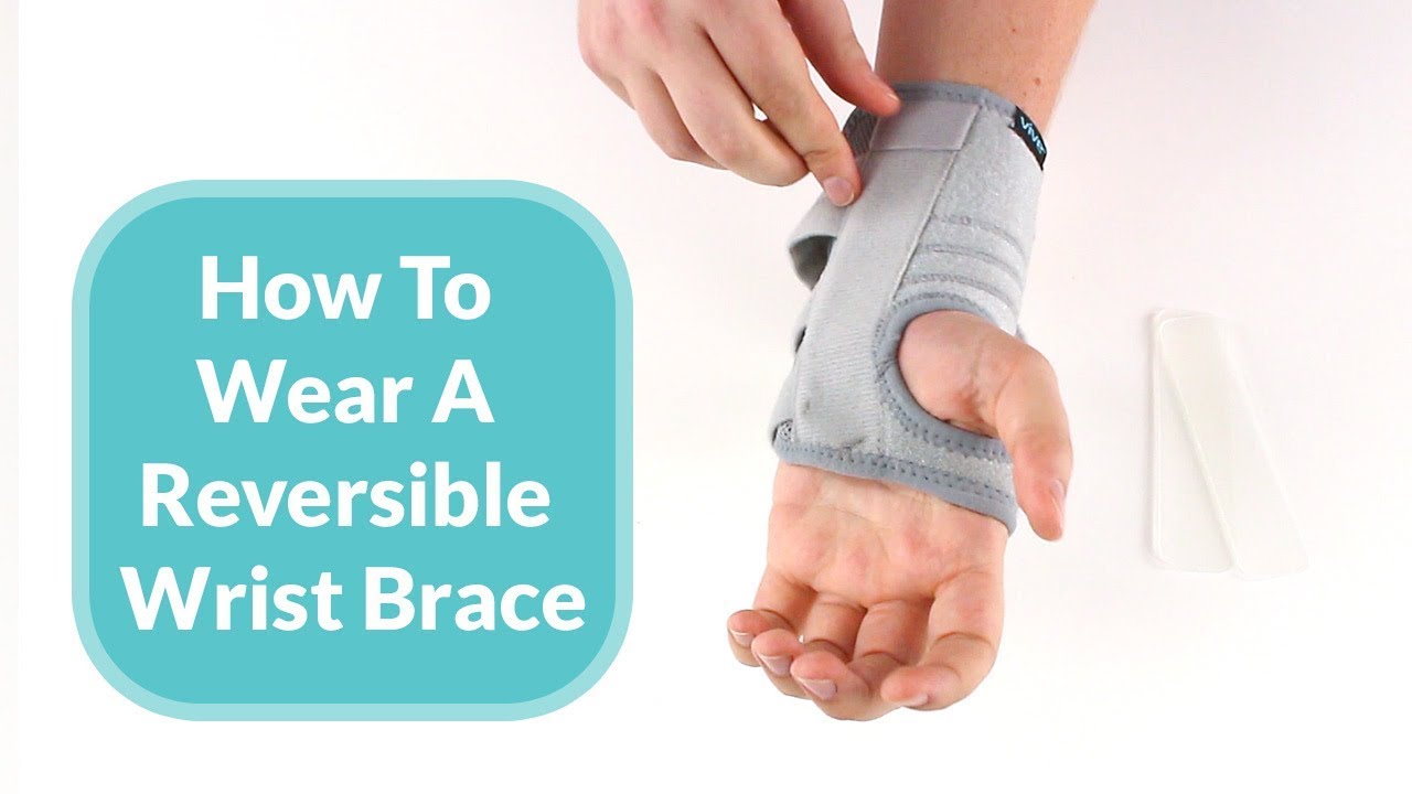 How To Wear A (Reversible) Wrist Brace 