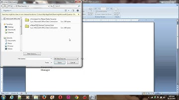 Mail Merge-Query as data source