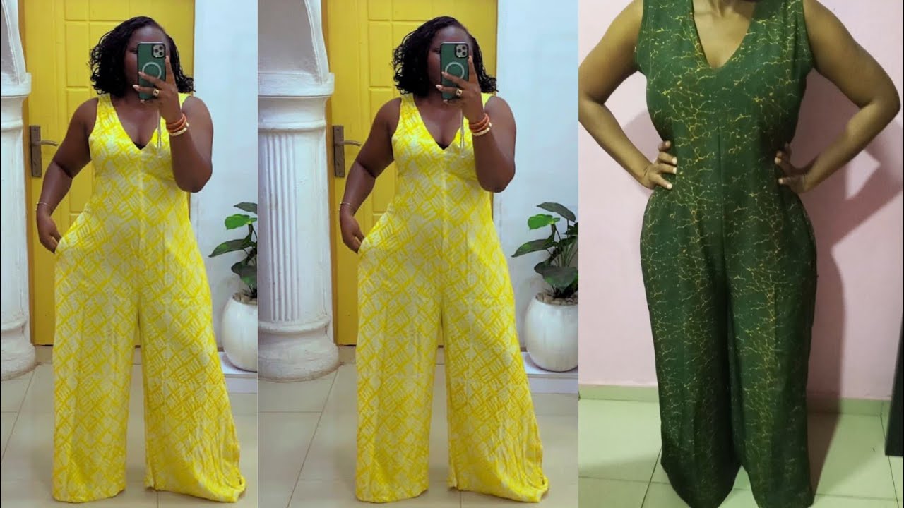 Как раскроить и сшить комбинезон с широкими штанинами