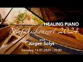 Capture de la vidéo Healing Piano Neujahrskonzert 2024 New Years Concert 2024 With  2 Solfeggio Frequencies (396+528 Hz)
