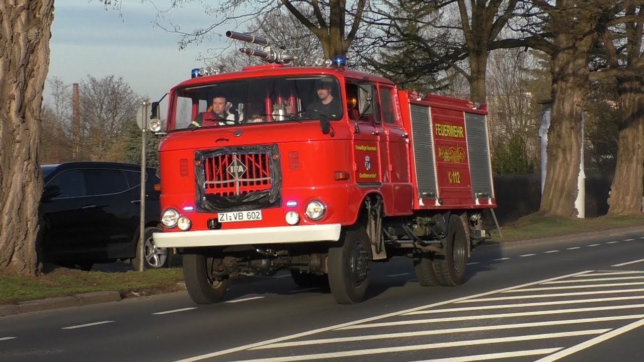 [Großbrand in Görlitz 25.2.19]  Einsatzfahrten zum Großfeuer in Fabrikgebäude