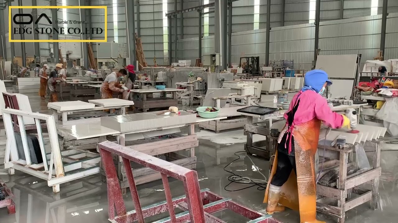 Engineered Quartz Countertops & Splashes Are Under Polishing Works