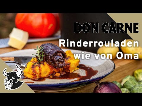 Rinderrouladen ganz lecker - fast ganz klassisch im Backofen. 