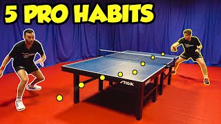 5 Habits You Need To Learn From Pro Table Tennis Players