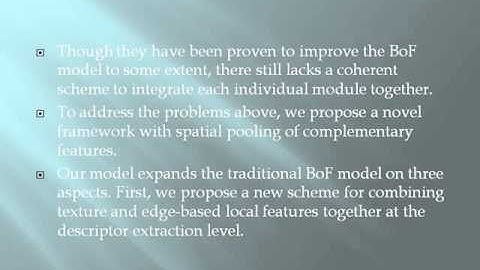 2014 IEEE IMAGE PROCESSING Spatial Pooling of Heterogeneous Features for Image Classification