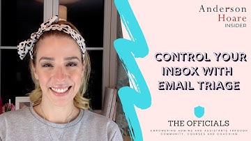 Control Your Inbox 📥 with this Email Triage Method for Assistants and Admins.
