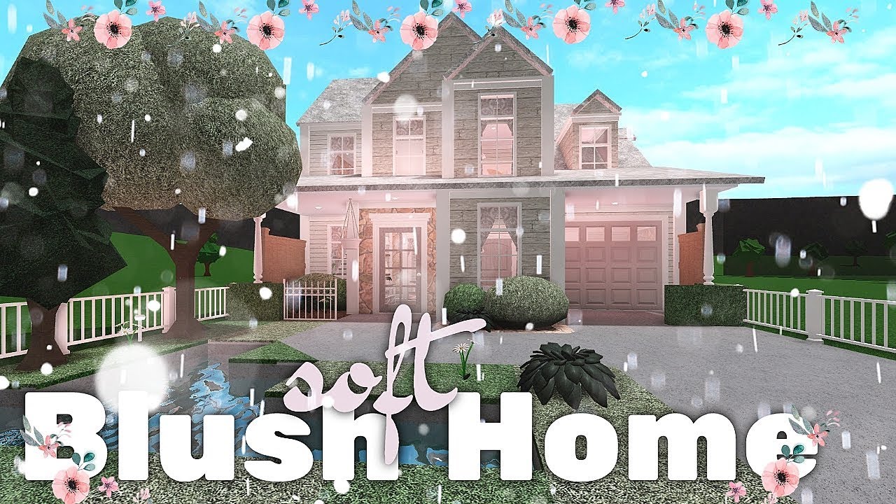 - soft blush home || ʚ bloxburg ɞ || house build - - YouTube