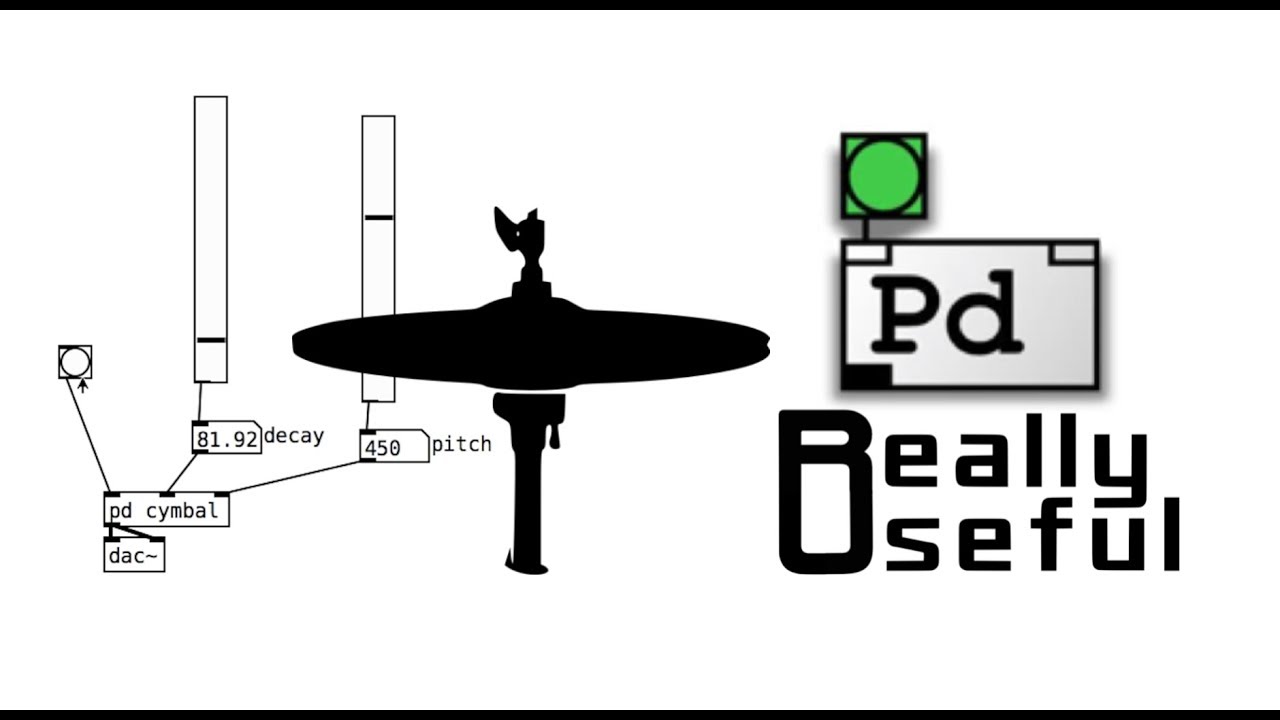 PureData tutorials - rich synthesis (13) - Cymbal synth