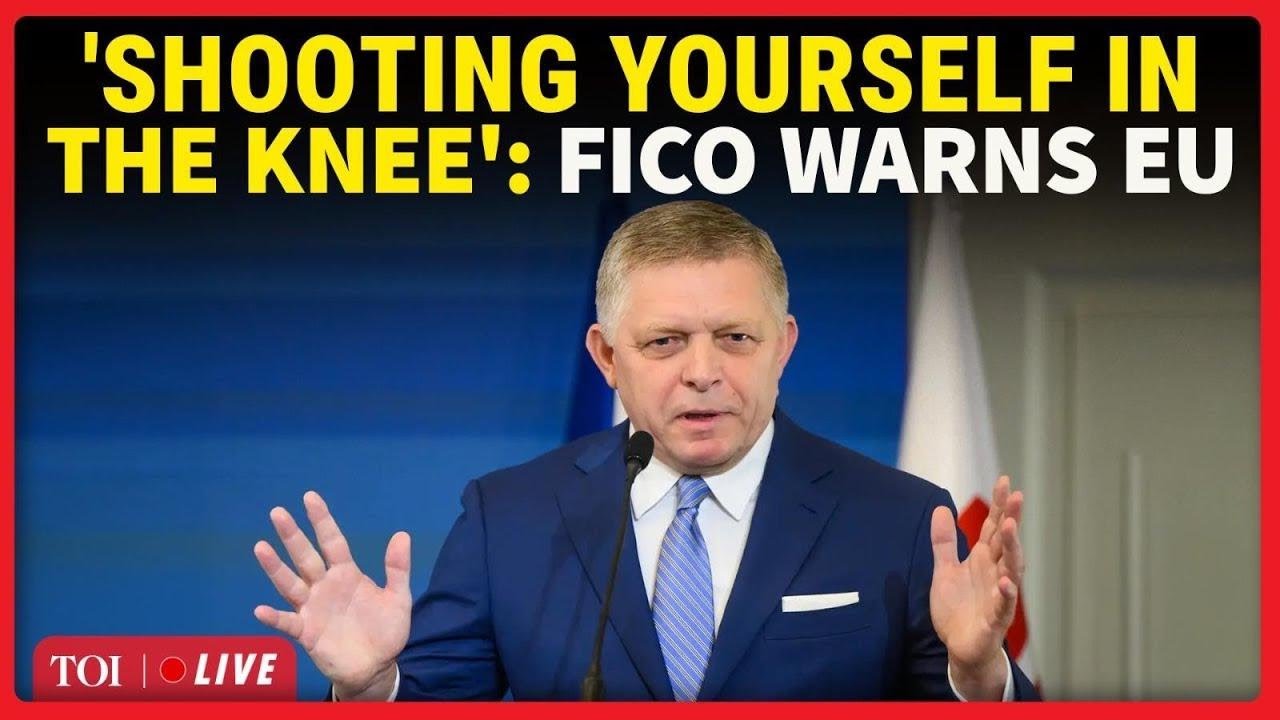 Robert Fico English Speech LIVE | 'Russian Energy Ban COMPLETE NONSENSE': Slovak PM Roars At EU