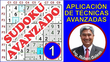 SUDOKU AVANZADO 💥 - aplicaciones de las técnicas avanzadas, intermedias y básicas #01.