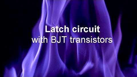 Latch circuit with BJT / MOSFET