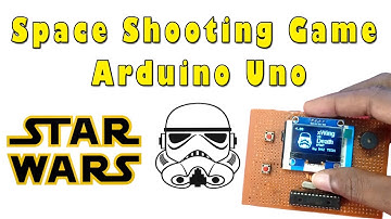 Star War Space Shooting Game Arduino with SH1106 Or SSD1306 Module Gaming Console | M42 TECH