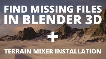 Find missing files in Blender 3D + Terrain Mixer installation