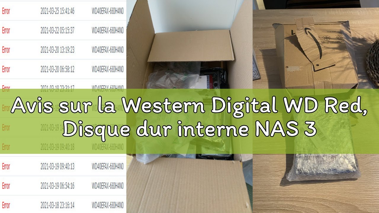 Avis sur la Western Digital WD Red, Disque dur interne NAS 3.0 - 4 TB - 5400 rpm, SATA 6 Gb/s, SMR,