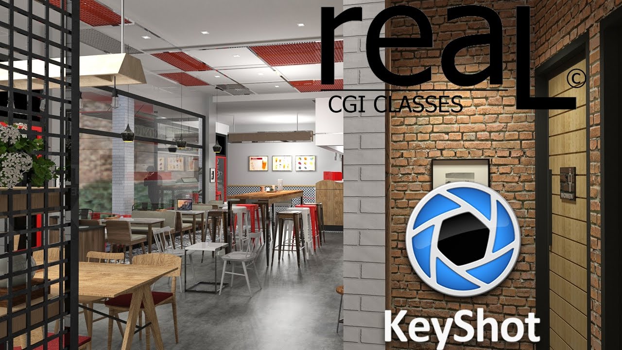 Easy Keyshot Interior Scene Coffice Shop By Boyd Meeji No Audio