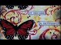 Mixed Media Art Tag - Butterfly