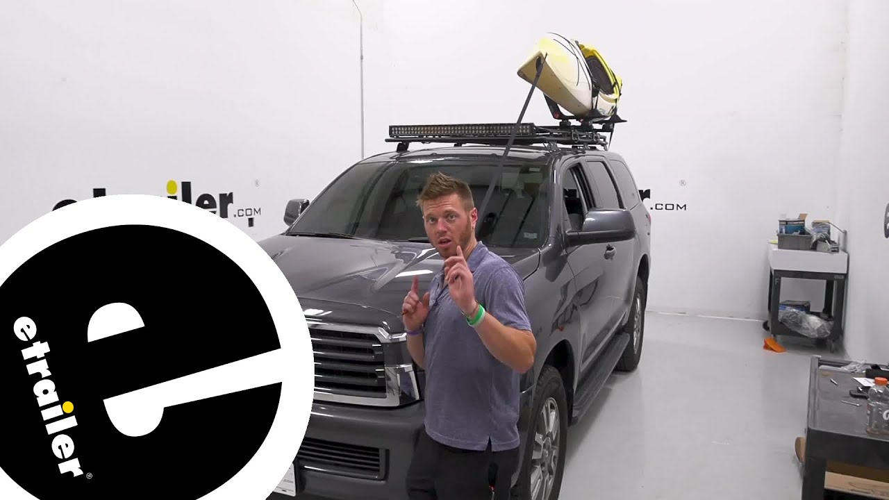 etrailer | Test Fitting the Kuat Class 4 V2 Kayak Roof Rack w/ Tie-Downs on a 2019 Toyota Sequoia