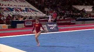 Kerri Strug - Floor Exercise - 1996 U.S Gymnastics Championships - Women