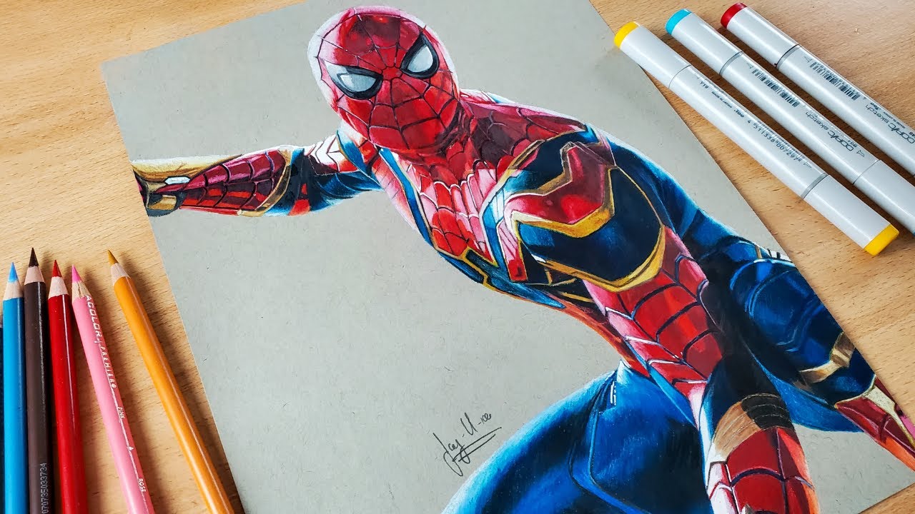 LEARN TO DRAW AND PAINT THE SPIDERMAN MASK 