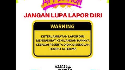 PPDB JAKARTA 2023 | JANGAN LUPA LAPOR DIRI