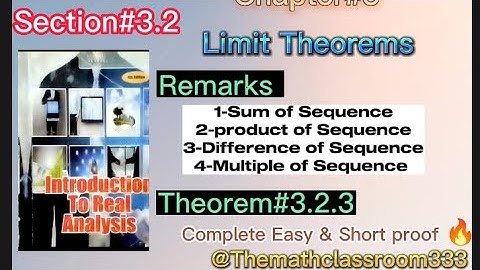 Remarks Theorem#3.2.3