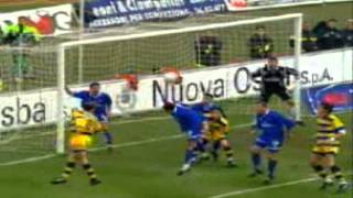 Serie A 1998-1999, day 14 Empoli - Parma 3-5 (Pane, Crespo, 2 Di Napoli, Boghossian, 2 Fuser, Fiore)