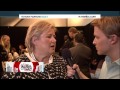 GCF 2014: Backstage Interview with Prime Minister Solberg of Norway