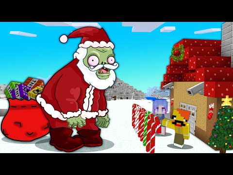 산타괴물 <strong>VS</strong> 최강보안 집 [몬스터 막기] <strong>Santa</strong> <strong>vs</strong> Christmas Trap House in minecraft