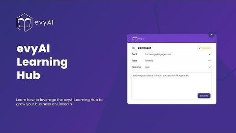 How to leverage the evyAI learning hub feature - Use evyAI (Outdated Video)