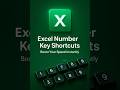 Boost your excel speed instantly with number key shortcuts! #exceltips #shortcuts
