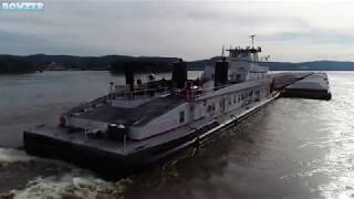 The M/V CHARLIE G and the M/V CITY OF LOUISVILLE Mississippi River at the Grafton Ferry Landing