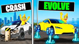 Every Time I Crash, My Tesla EVOLVES in GTA 5!