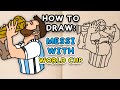 How to draw messi world cup easy step by step tutorial