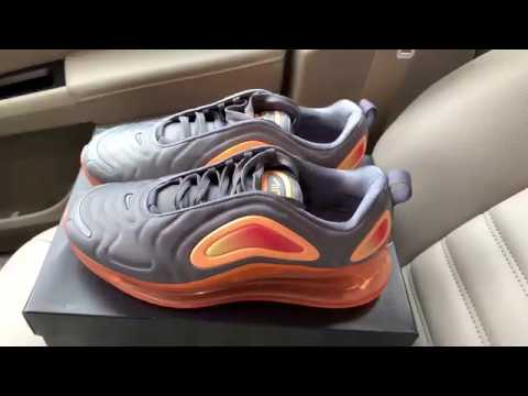 nike air max 720 orange and grey