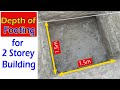 Depth of Footing for Two Storey Building