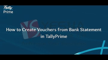 Create Vouchers from Bank Statement in TallyPrime 6.0 | Connect Banking in Tally