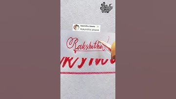 Stylish Name | Rakshitha | Stylish Signature | Calligraphy Signature | sk cursive art