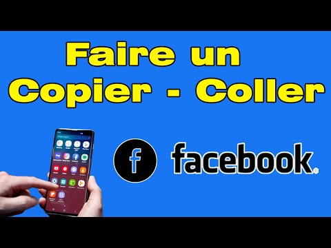Comment faire un copier-coller sur Facebook