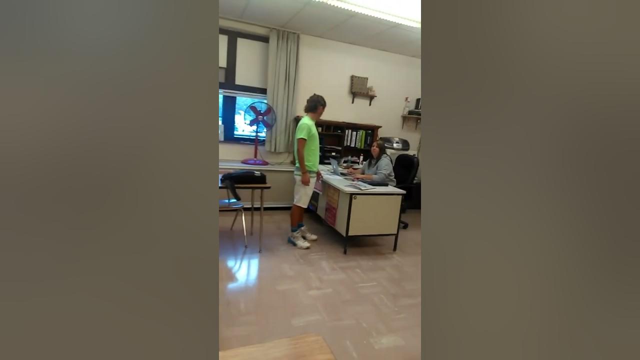 This is what happens when you play 'Pumped up kicks' in class