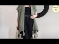 Ruana Sunset #dos agujas para todos los talles y super fácil de hacer! #tricot #palillos