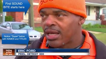 TV NEWS   How to write a VO, VOSOT and PKG