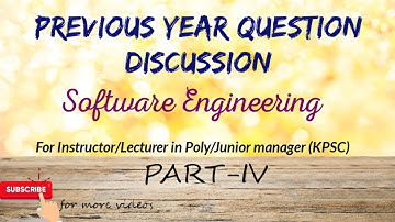 PYQ- Discussion on Software Engg-IV | KPSC|GATE|UGC NET| Computer Science/ Information Technology