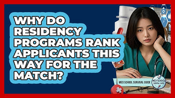 Why Do Residency Programs Rank Applicants This Way For The Match? - Med School Survival Guide